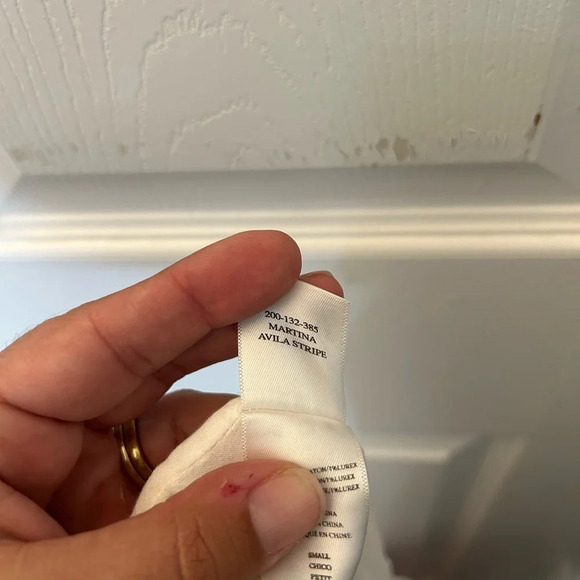 ! RAILS Martina Avila Striped Linen Blend Lurex Ruffle Baby Doll Cami Mini… - Picture 7 of 7